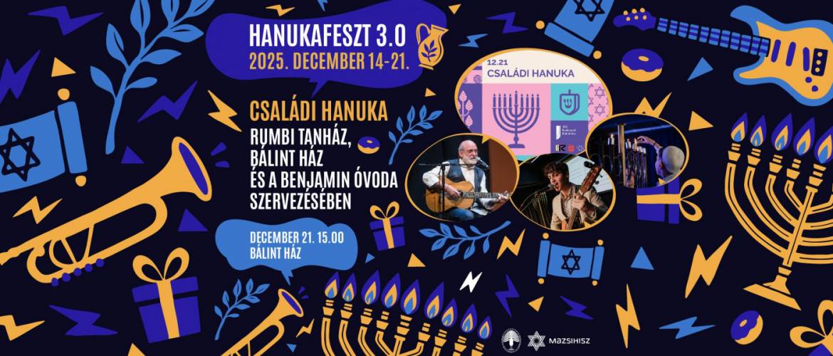 Családi hanuka a Bálint Házban – Éljük meg együtt a fény ünnepét!