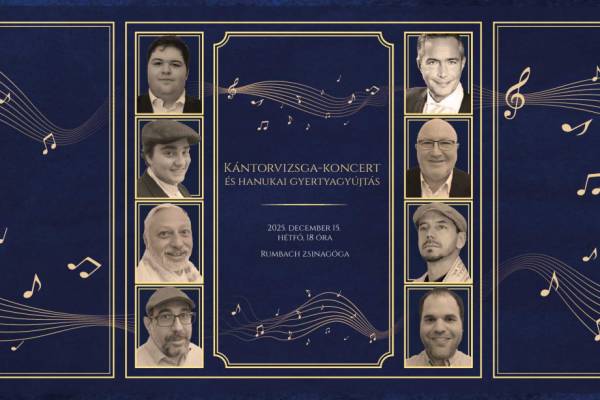Hanuka 2025 – Kántorvizsga-koncert és ünnepi gyertyagyújtás a Rumbachban