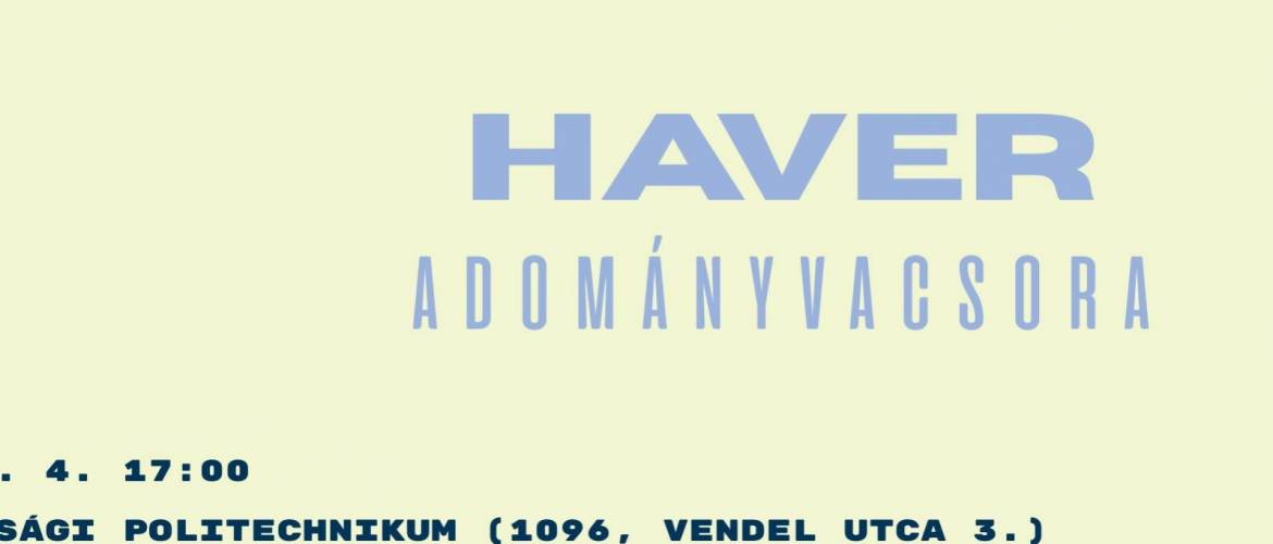 Adománygyűjtő vacsora a Haver Alapítvánnyal – Izraeli és zsidó ízek egy jó ügyért!