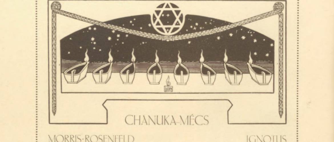 OR-ZSE Könyvtár – Hanuka, 5786 / Morris Rosenfeld: Chanuka-mécs