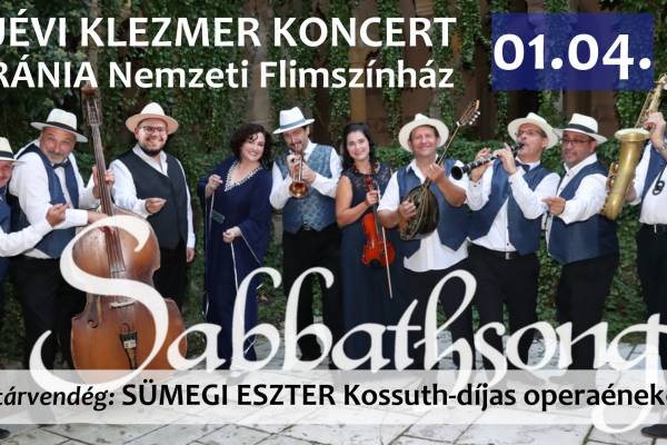 A Sabbathsong Klezmer Band újévi koncertje az Urániában
