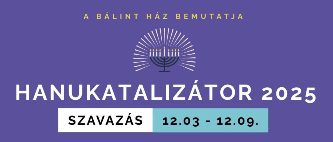 Szavazz kedvenc zsidó hősödre – Már lehet voksolni a Hanukatalizátor-díj 2025 jelöltjeire!