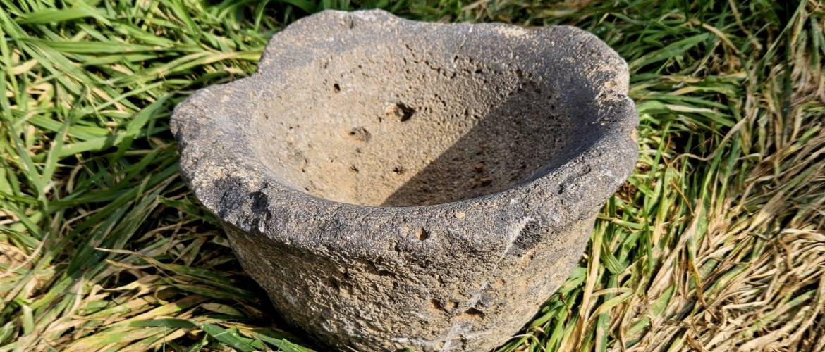 Nemrég olajmécsest, most ősrégi kőmozsarat találtak izraeli katonák Gázában