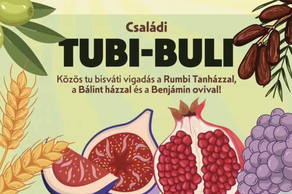 Családi Tubi-Buli a Rumbach zsinagógában