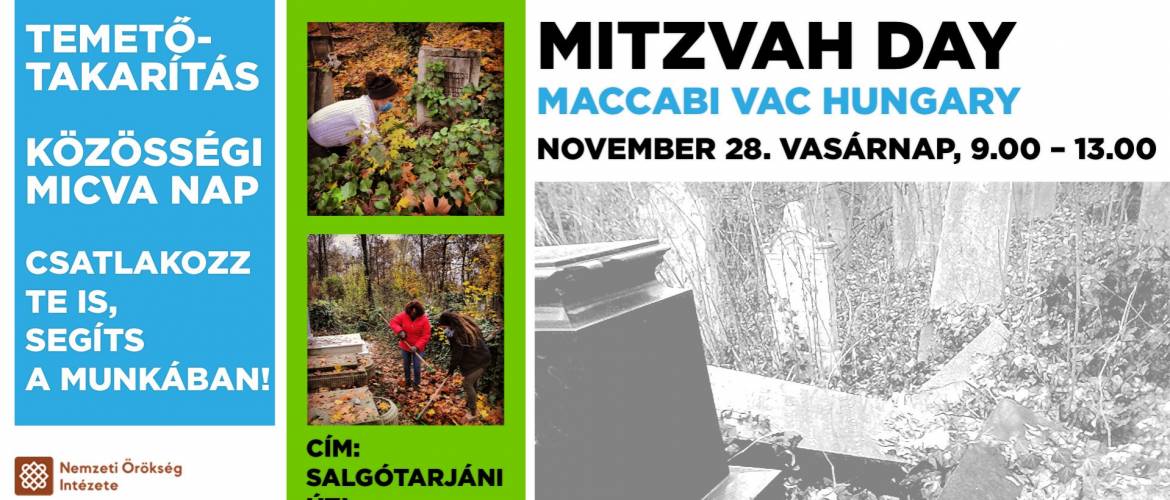 Temetőtakarítást szervez a Micva nap alkalmából a Maccabi VAC