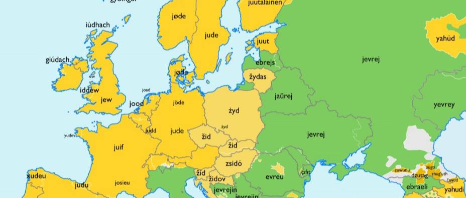 Juutalainen, giúdach és iddew, avagy így (is) nevezik a zsidókat Európában