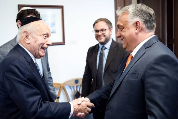 Arthur Schneier főrabbival tárgyalt a magyar miniszterelnök