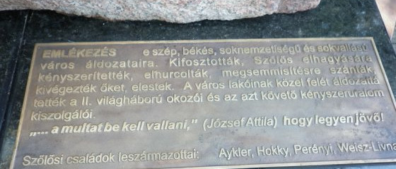 A hűség legendája – Emlékezőhely Nagyszőlősön