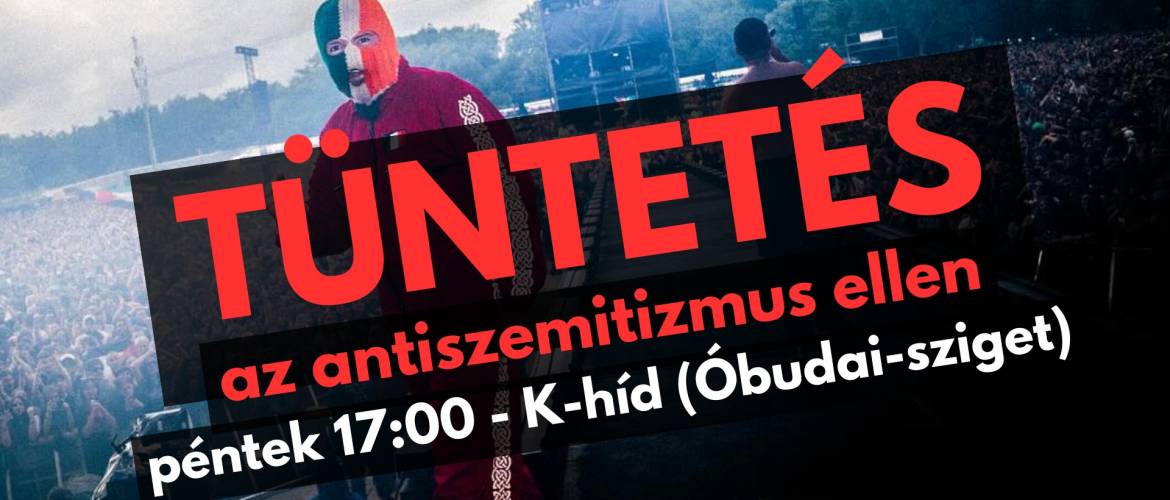 Tüntetés a Kneecap zenekar fellépése ellen ma Budapesten