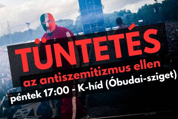 Tüntetés a Kneecap zenekar fellépése ellen ma Budapesten