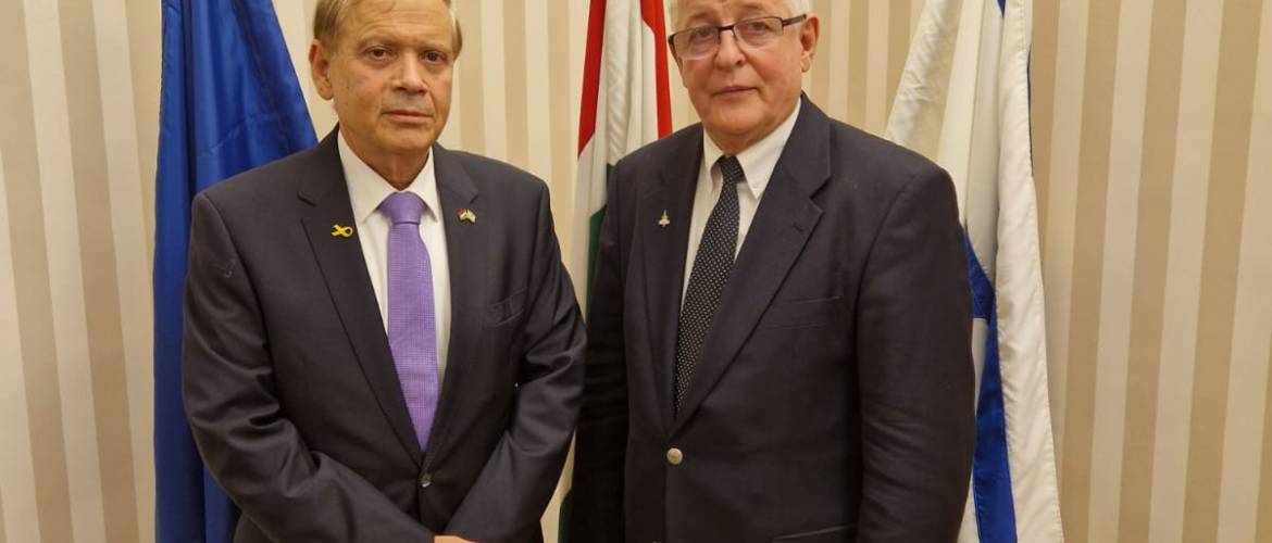 Izrael budapesti nagykövete a Mazsihisz elnökénél