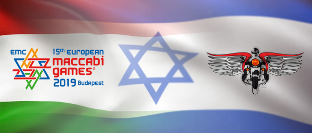 Tizenkét motoros hat országon át a budapesi Maccabi játékokra