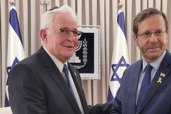 Izrael elnökével találkozott Grósz Andor, a Mazsihisz elnöke