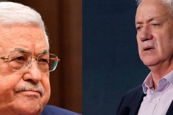 Az izraeli védelmi miniszter otthonában fogadta a palesztin elnököt