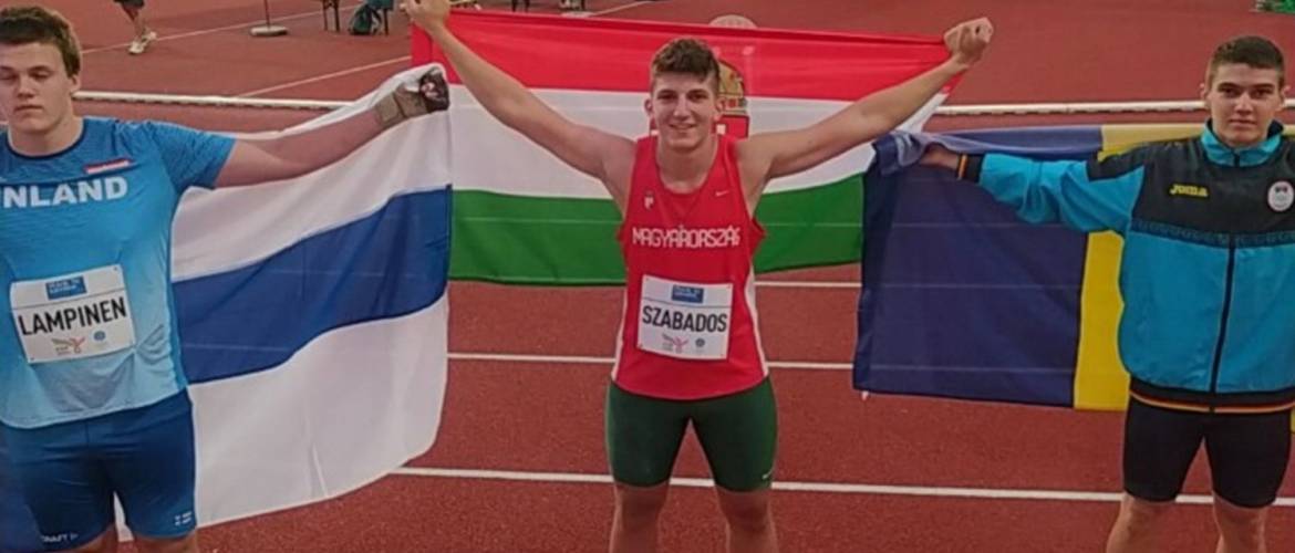 Atlétika: Dávid csillagos
nyakláncban lett aranyérmes Szabados Ármin az ifjúsági olimpián