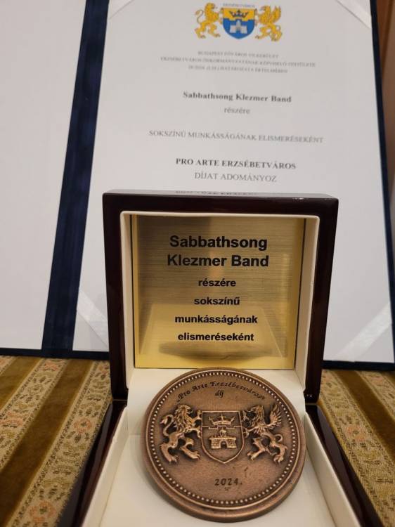 Pro Arte Erzsébetvárosért-díjas a Sabbathsong Klezmer Band – gratulálunk! | Mazsihisz