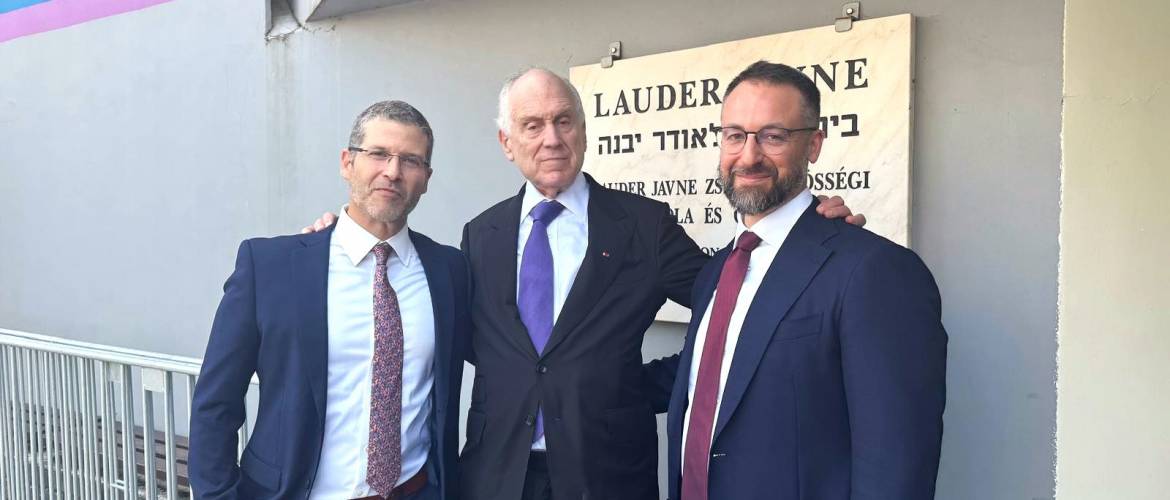 Ronald S. Lauder meglátogatta a budapesti Lauder Javne Iskolát