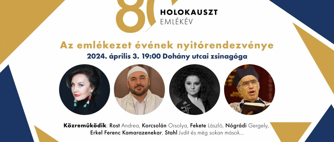 The Year of Remembrance – Stars at the Opening Concert in the Dohány Street Synagogue