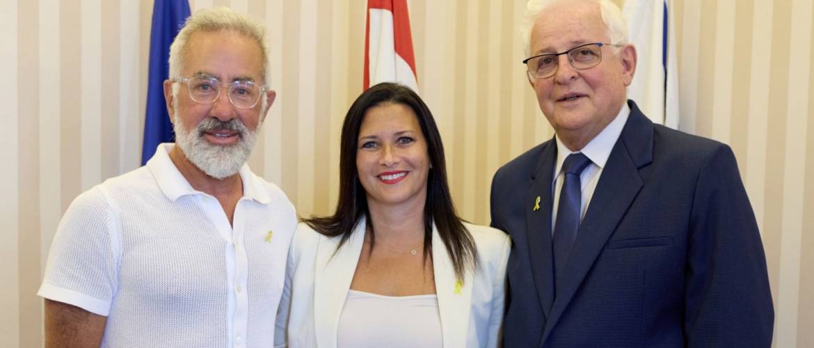 A Mazsihisz székházába látogatott Sylvan Adams, a WJC izraeli régióért felelős új vezetője