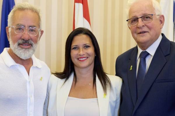 A Mazsihisz székházába látogatott Sylvan Adams, a WJC izraeli régióért felelős új vezetője