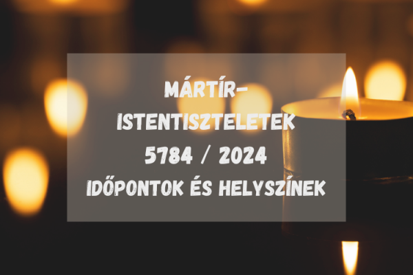 Holokauszt 80 Emlékév: Mártír-Istentiszteletek országszerte 2024/5784