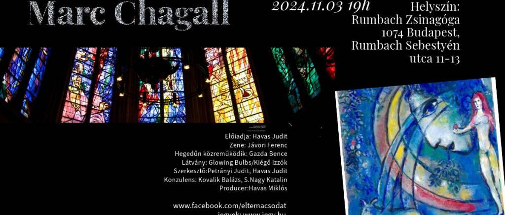 Marc Chagall művei elevenednek meg a Rumbach utcai zsinagógában