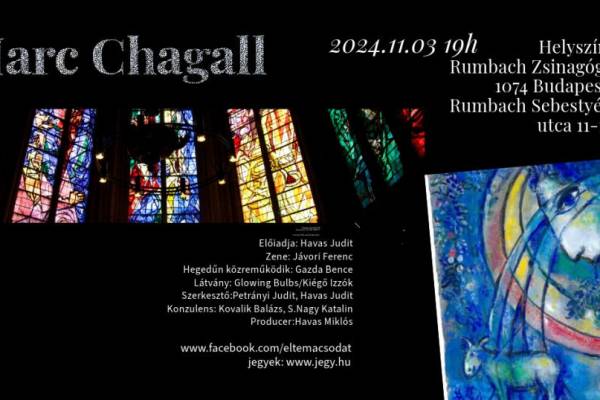 Marc Chagall művei elevenednek meg a Rumbach utcai zsinagógában