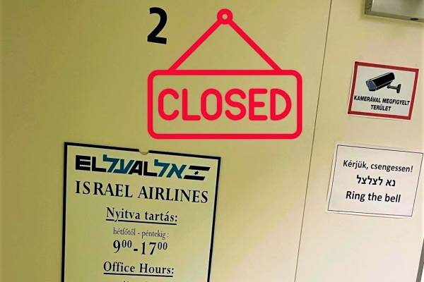 Bezár az EL AL izraeli légitársaság budapesti irodája
