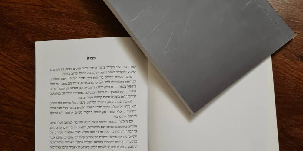 Bari Károly művei héberül Katz Katalin fordításában | Mazsihisz