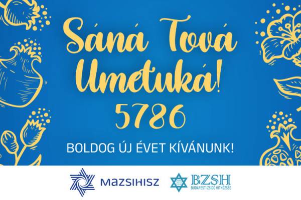 Zsidó ünnepek az 5786-os zsinagógai évben