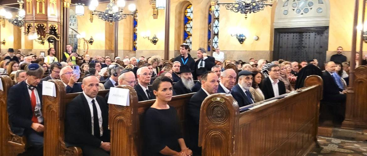Novák Katalin: A Dohány utcai zsinagógában Izrael és a zsidó nép mellett álltunk ki