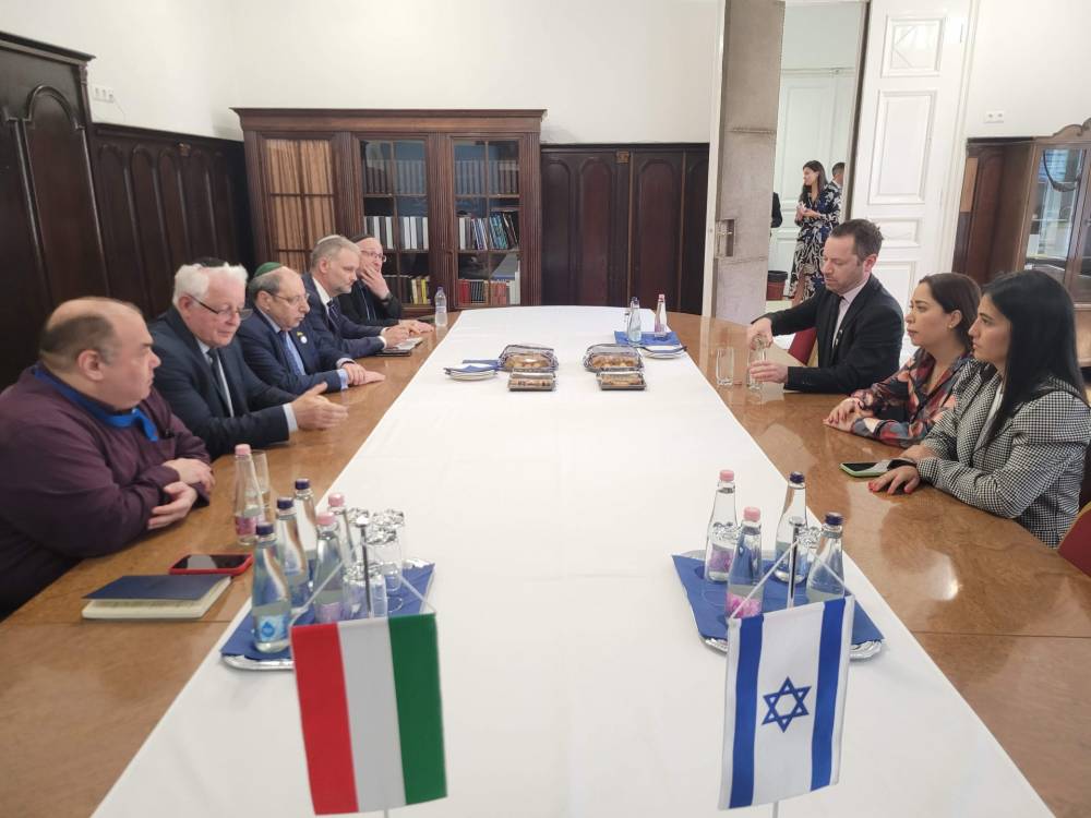 May Golan izraeli miniszter a Mazsihisz székházában | Mazsihisz