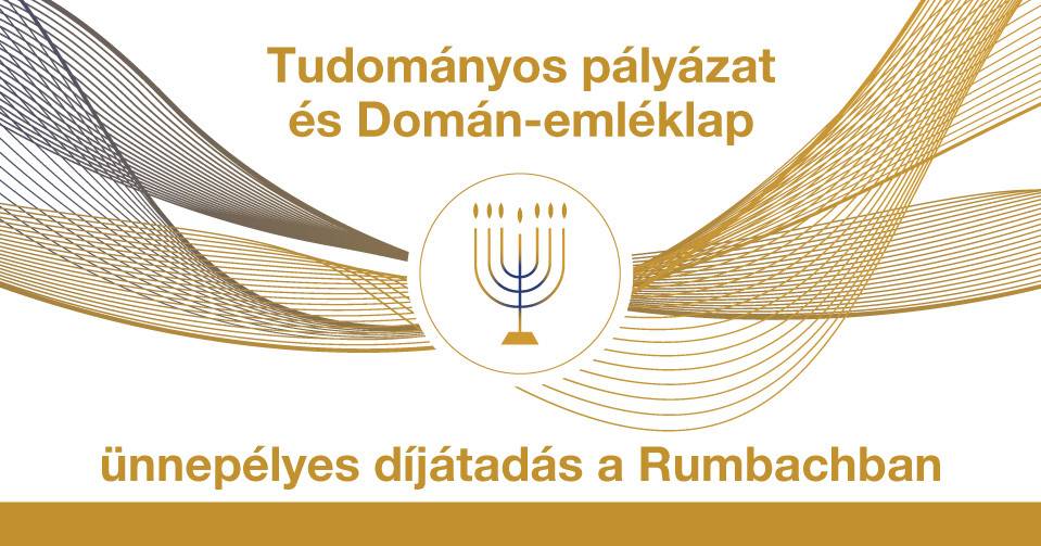 Tudományos pályázat és Domán-emléklap – ünnepélyes díjátadás a Rumbachban | Mazsihisz