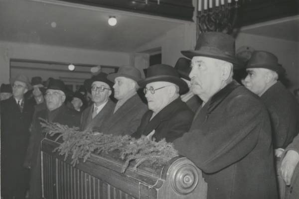 Végházi István főrabbi beiktatása 1959. december 6-án a Frankelben