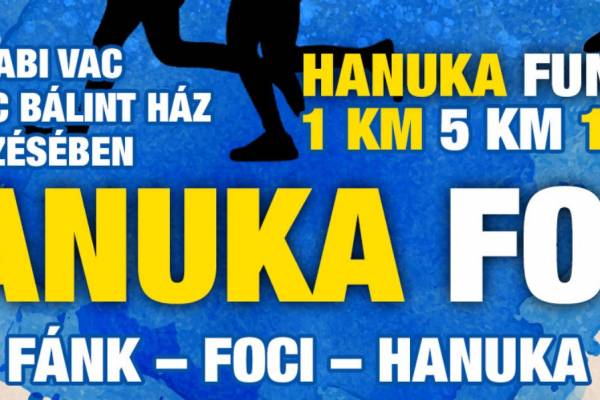 Hanuka foci a Maccabi VAC és a Bálint Ház szervezésében