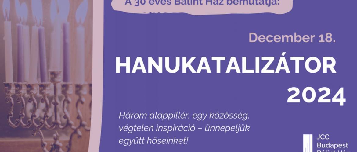 Elkezdődött a szavazás a Bálint Ház idei Hanukatalizátor-díjasaira