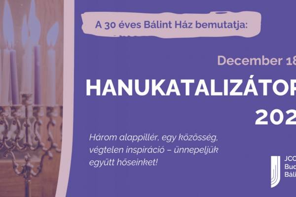 Elkezdődött a szavazás a Bálint Ház idei Hanukatalizátor-díjasaira