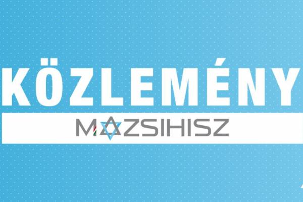 A Mazsihisz tiltakozik az egri képviselő antiszemita megnyilvánulása miatt