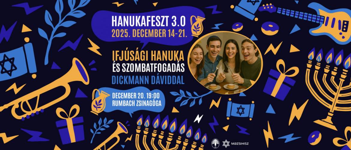 Ifjúsági hanuka és szombatfogadás Dickmann Dáviddal / HanukaFeszt 3.0