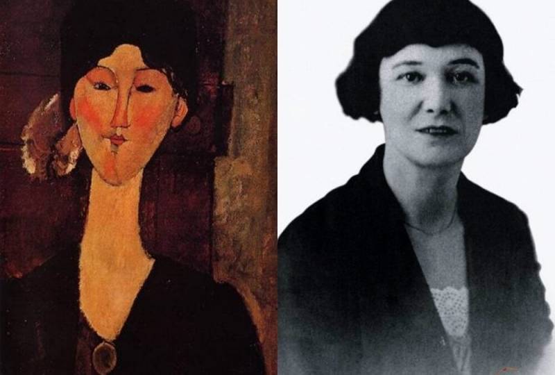Beatrice Modigliani festményén és fotón