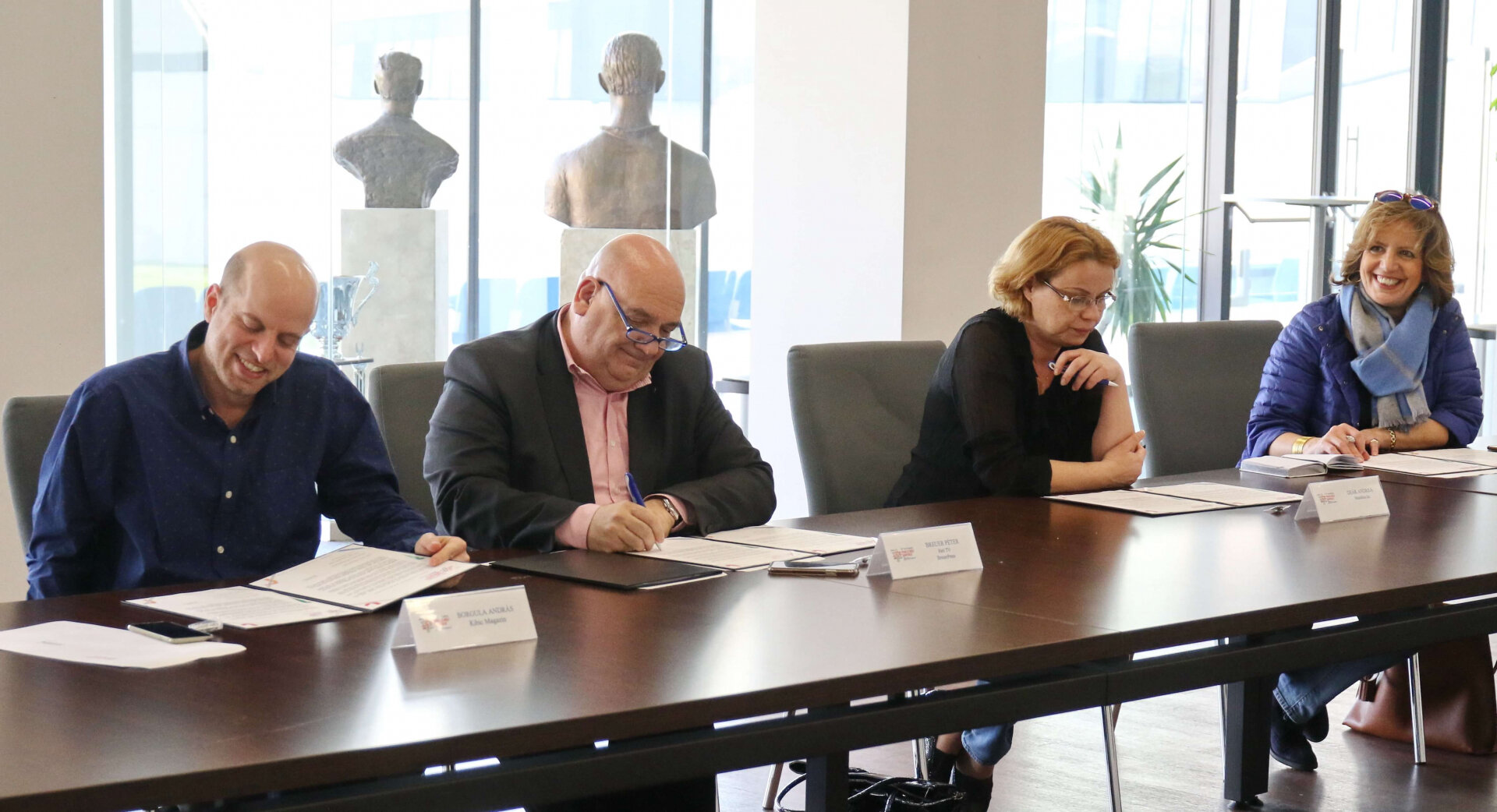 Borgula András, Breuer Péter, Deák Andrea és Danks Emese