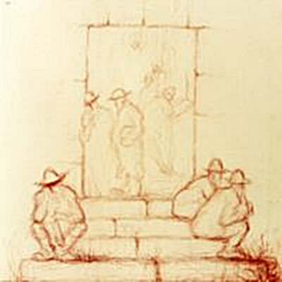 Erdei Viktor A zsinagóga előtt.jpg