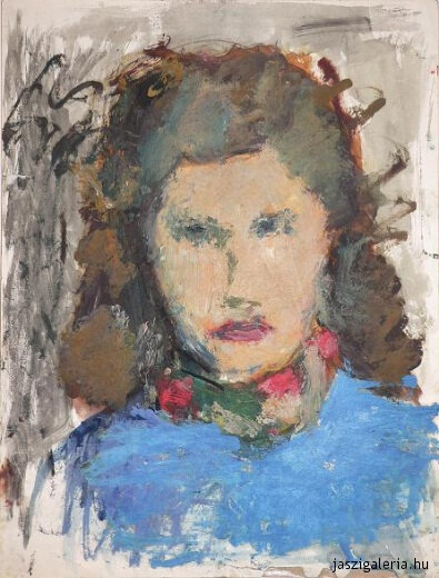 Gábor Marianne Önarckép 23x33 www.jaszigaleria.hu.jpg