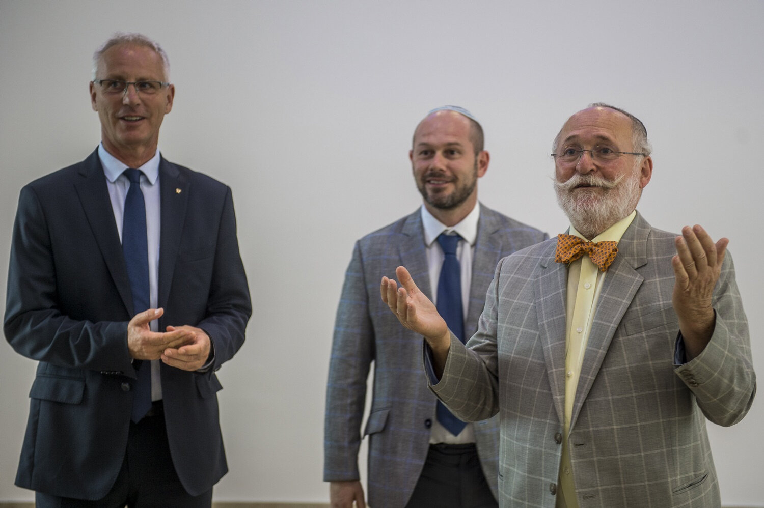 Soltész Miklós, Róna Tamás és Feldmájer Péter (Fotó: Ujvári Sándor / MTI)