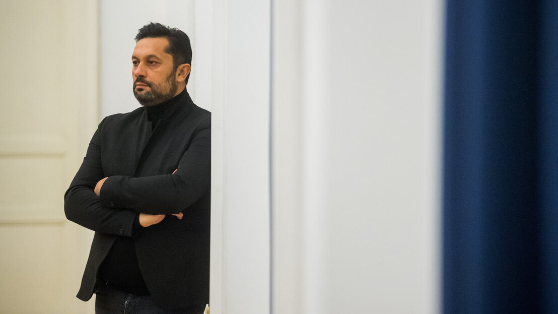 Bogdán László a Goldmark teremben, 2020. januárjában / A fotó forrása: Index.hu