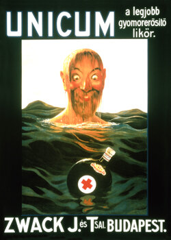 A Zwack unicum híres plakátja