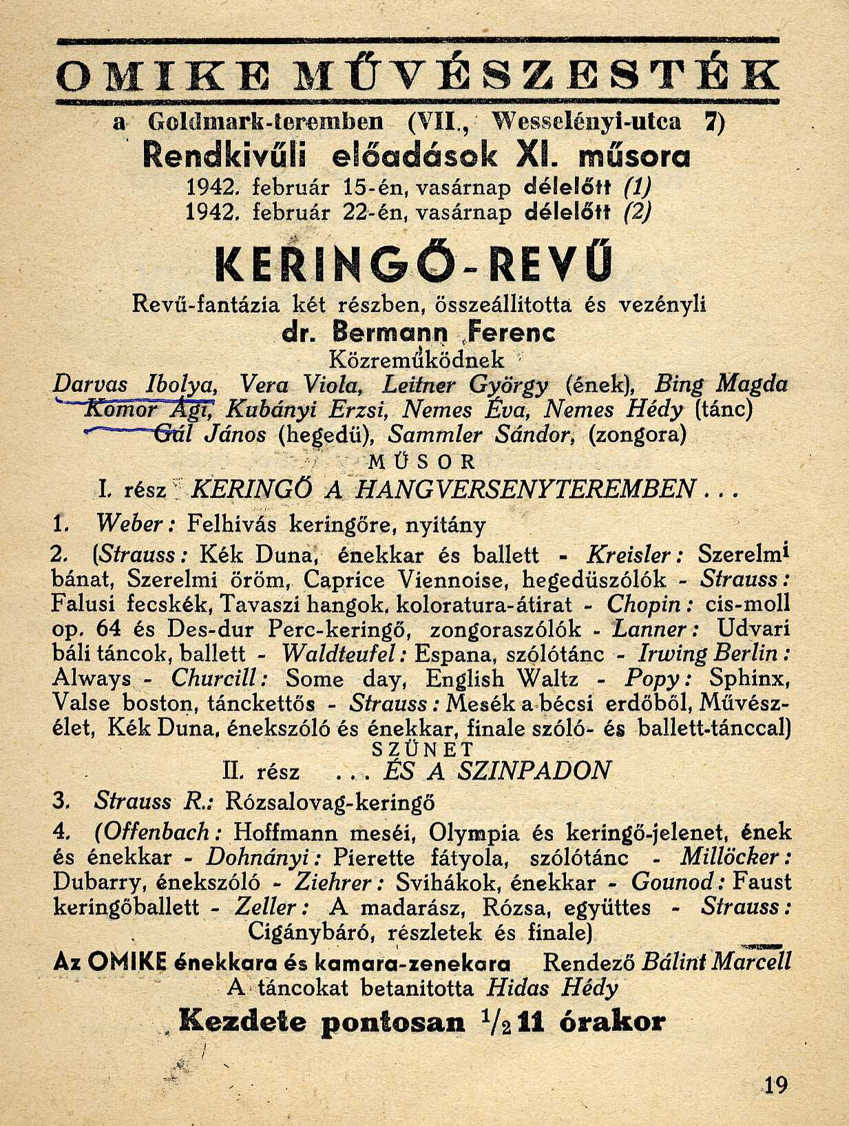 Műsorközlő füzet