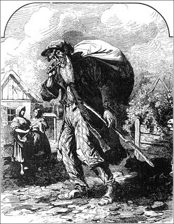 Házaló zsidó (Lakner Sándor rajza)