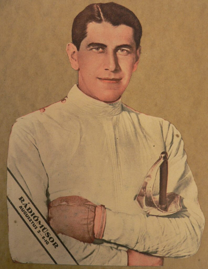 Kabos Endre a rádió műsorújság címlapján, a berlini olimpia előti héten