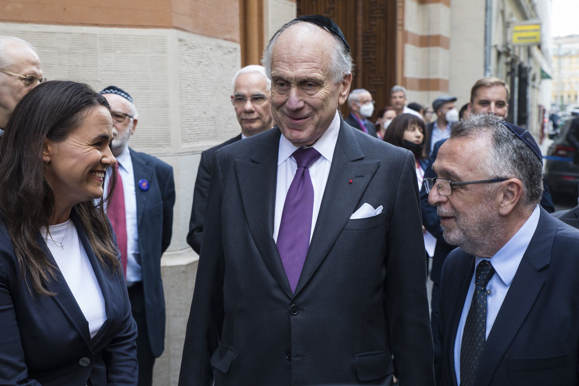 Novák Katalin, Ronald S. Lauder és Heisler András